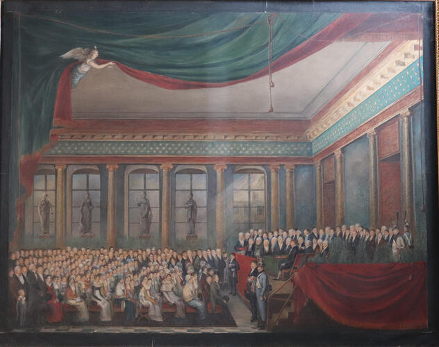 La remise des prix aux lauréats du premier salon de Bruxelles de 1811