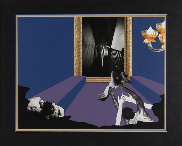 Roger Londot, De trap, 1999, 70 x 85 cm, ULB-C-AMC-0108© Collectie moderne en hedendaagse kunst ULB, foto A. Mattijs