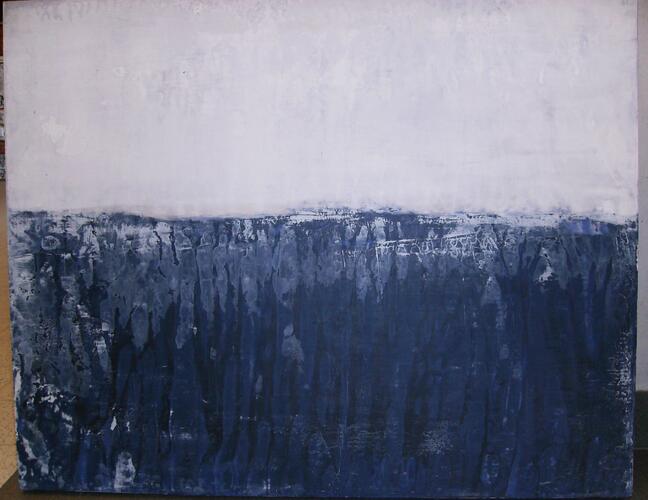 Chantal Talbot, Le frais du bleu, 2012, 73 x 91 cm, ULB-C-AMC-0159© Collection d'art moderne et contemporain de l'ULB