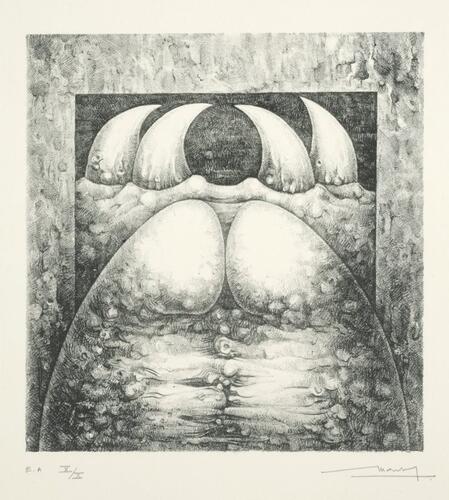 Anonyme, Sans titre, s.d., 69 x 54 cm, ULB-C-AMC-0205© Collection d'art moderne et contemporain de l'ULB