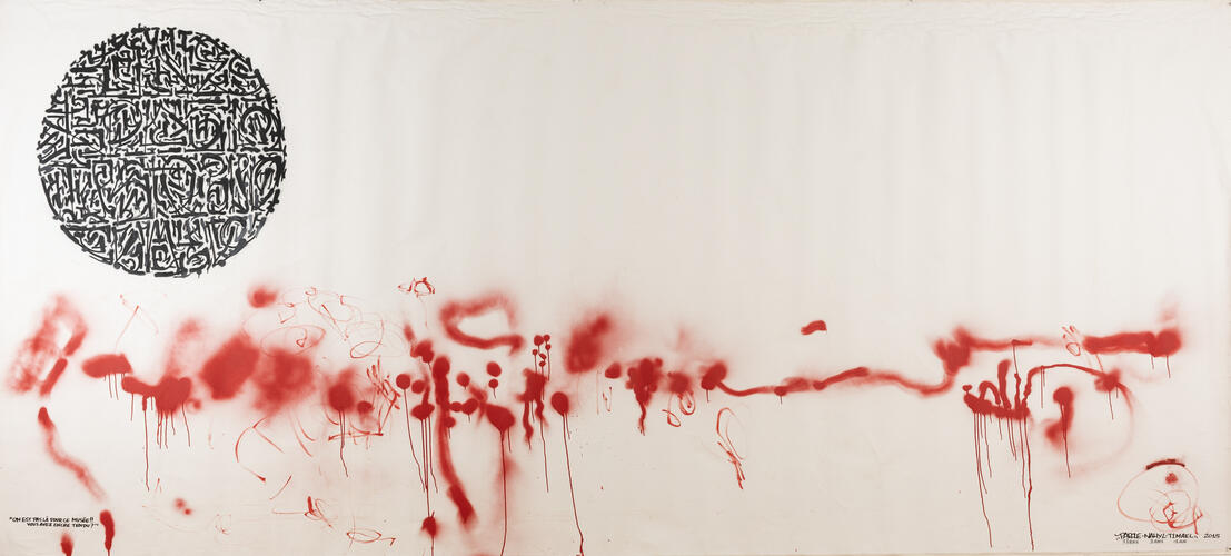 PAROLE (Matthieu Meert), Zonder titel, z.d., 217 x 470 cm, ULB-C-AMC-0293© Collectie moderne en hedendaagse kunst ULB, foto A. Mattijs