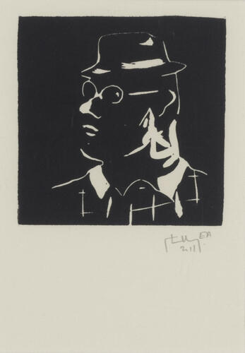 Georges De Heyn, Negro, 2018, 34 x 24 cm, ULB-C-AMC-0332© Collectie moderne en hedendaagse kunst ULB, foto A. Mattijs