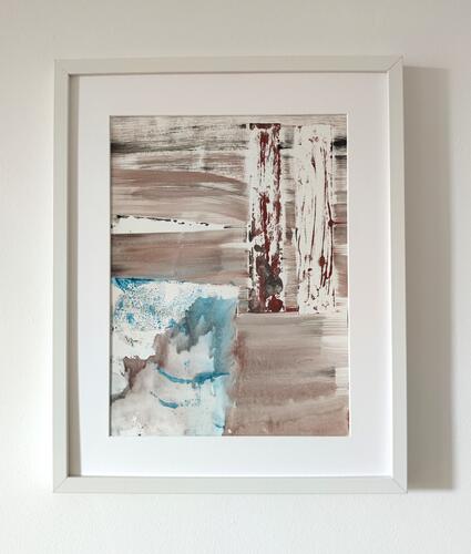 Camilla Panchetti, Finestra sul mare, 2018, 42 x 29,5 cm, acrylique sur papier, ULB-C-AMC-0374&copy; Collection d'art moderne et contemporain de l'ULB, photo Camilla Panchetti