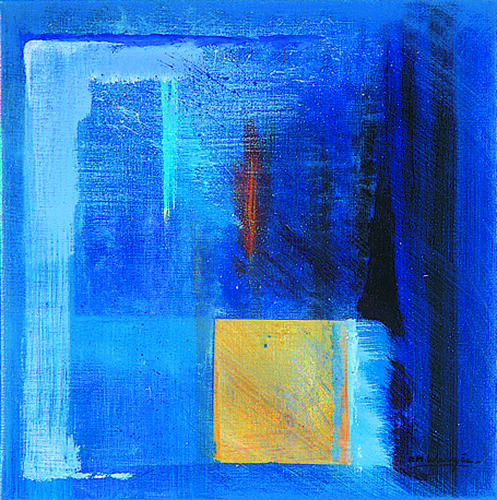 Rose-Marie Warzee, Manika, 50 x 50 cm, ULB-C-AMC-0322a-c© Collection d'art moderne et contemporain de l'ULB