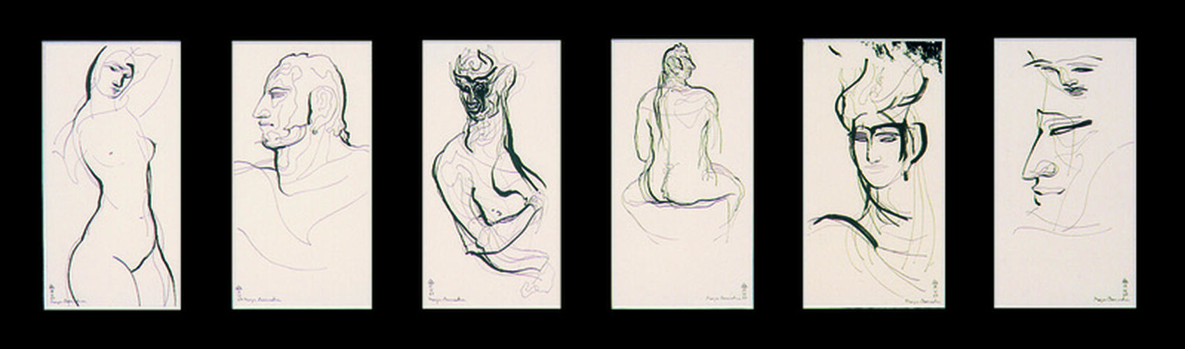 Maya Damadian, Itinéraires II, 1987, 48 x 103 cm, ULB-C-AMC-0044© Collection d'art moderne et contemporain de l'ULB