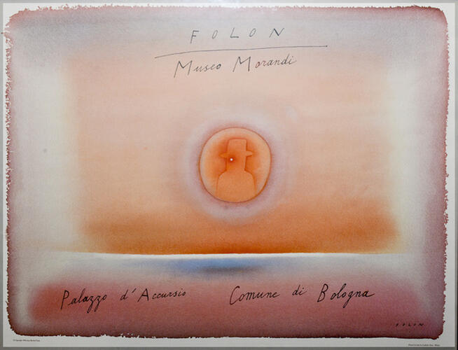 Jean-Michel Folon, Museo Morandini, s.d., 85 x 61 cm, ULB-C-AMC-0085© Collection d'art moderne et contemporain de l'ULB