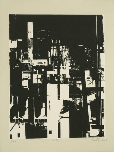 Paul Dumont, Stad, 2006, 43,5 x 33,5 cm, ULB-C-AMC-0067© Collectie moderne en hedendaagse kunst ULB