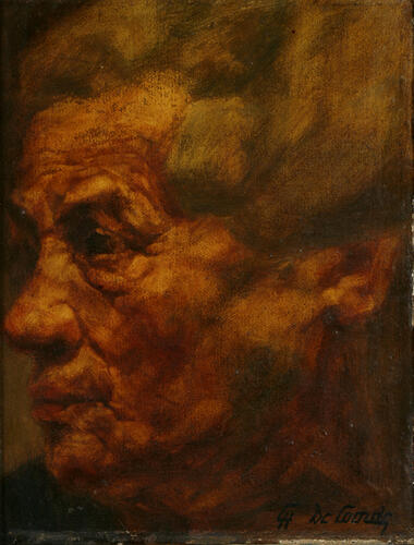 Charles De Coorde, Zonder titel (moeder van de kunstenaar), 1926-1927, 56 x 47,5 cm, ULB-C-AMC-0051© Collectie moderne en hedendaagse kunst ULB
