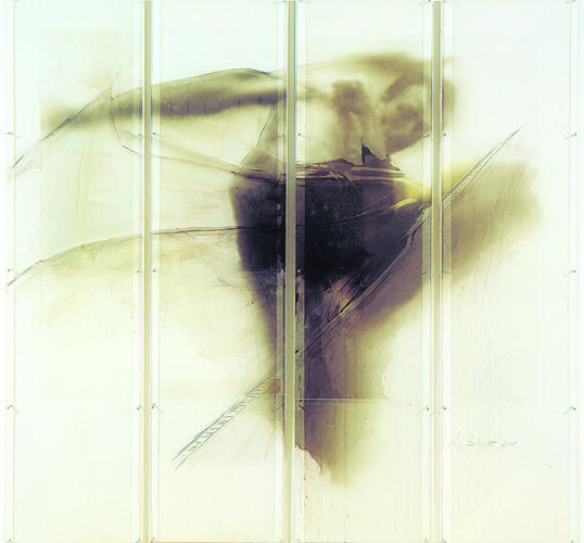 Ulrike Bolenz, Zonder titel, 2001, 200 x 50 cm, ULB-C-AMC-0214a-d © Collectie moderne en hedendaagse kunst ULB