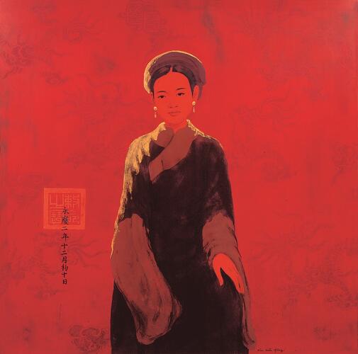 Bui Huu Hung, Lady II, 2002, 141 x 141 cm, ULB-C-AMC-0276© Collectie moderne en hedendaagse kunst ULB
