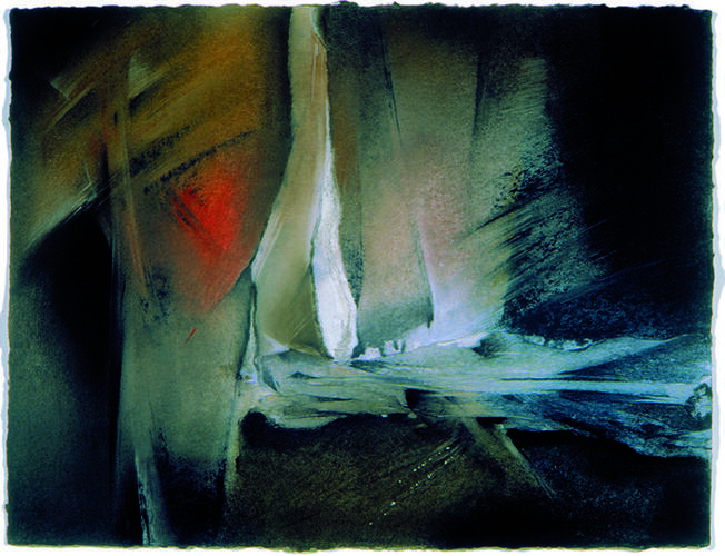 Paulette Faignard-Preud'homme, Brûlure de glace, 2001, 78 x 93 cm, ULB-C-AMC-0073© Collection d'art moderne et contemporain de l'ULB