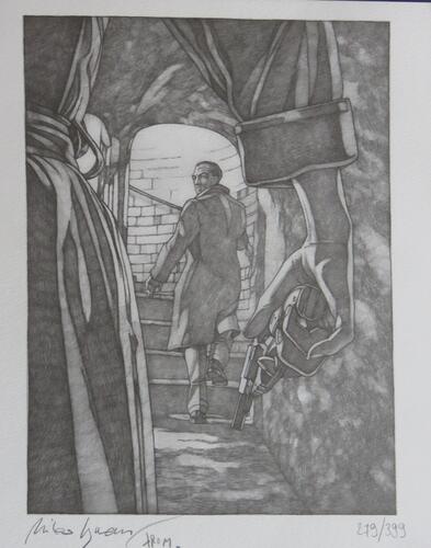 Graham Greene dans les égouts© Fondation Battieuw-Schmidt