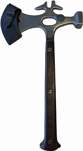 Bijl met lederen bescherming, Schaarbeek