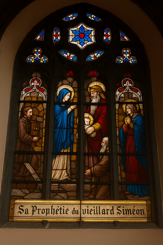 La prophétie du vieillard Siméon © Établissement de culte Saint-Antoine à Etterbeek, 2025