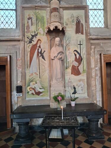 Peinture murale reconstituée (septembre 2025) © Établissement de culte Saint-Antoine à Etterbeek, 2025