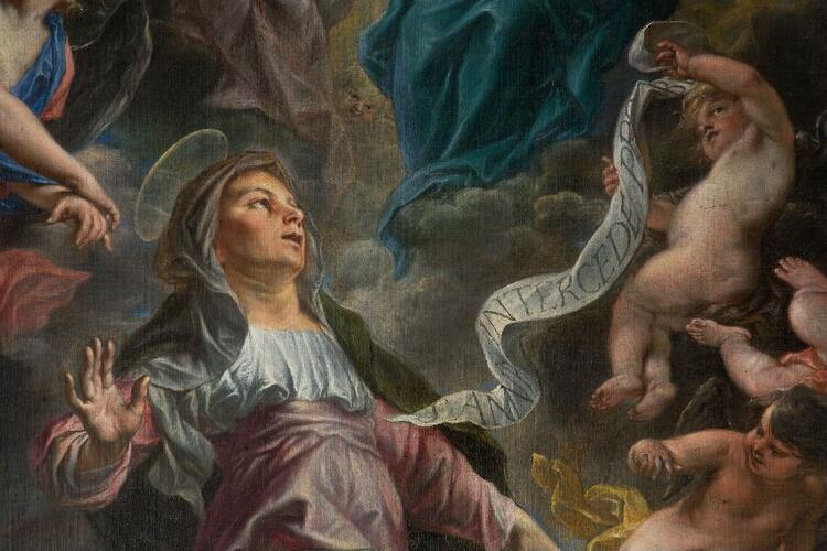 Sainte Anne intercède auprès de la Vierge et de la Sainte-Trinité pour des naufragés© KIK-IRPA, Brussels