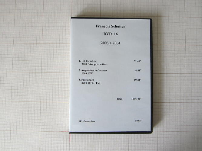 François Schuiten DVD 16+25 1992 à 2004 - JPL Productions© Maison Autrique, 2004