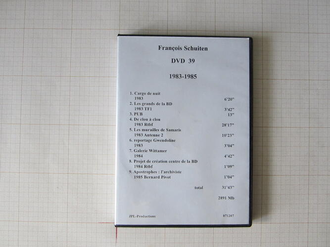 François Schuiten DVD 39+40 1983 tot 1985 - JPL Productions© Autrique Huis, 1985