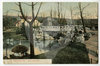 Rustieke brug en café 