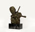 Buste en bronze d'un violoniste (probablement Fritz Kreisler) <br>