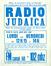 Affiche pour l'émission de radio juive ' Radio Judaïca ' créée par le Cercle Ben Gourion asbl, Bruxelles, 1980. <br>