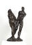 Sculpture en bronze d’un couple par Idel Ianchelevici, 1943. exemplaire fondu en 1993. <br>