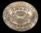 Plat de Shabbat ovale en argent allemand, travaillé au repoussé, à décors en style Rocaille et bords perlés, XIXème siècle.  <br>