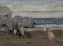 Cabines au bord de la mer<br>Hermans, Charles