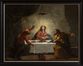Jésus rompt le pain avec les pèlerins d'Emmaus<br>