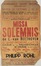 Affiche du concert de 'Missa Solemnis' de L. van Beethoven<br>Stofs,  F.