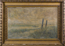 Les rives de l'Escaut, paysage avec un bateau<br>Bogaerd, Herman