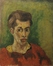 Portrait d'un jeune homme en pull rouge<br>Van Den Berg,