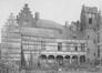 L’arrière de la Synagogue, vers 1908 © Photographie prise par le Comité du Vieux Bruxelles. Archives de la Ville de Bruxelles, Collection iconographique C-3835