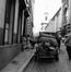 La rue des Minimes à hauteur de l’Athénée Robert Catteau, 1954 © Photographie anonyme. Archives de la Ville de Bruxelles, Collection iconographique C-7622