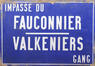 Plaque de rue de l'Impasse du Fauconnier<br>