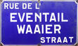 Plaque de la 'Rue de l'Éventail'<br>
