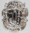 Cinq plaques de collier de la corporation des ceinturonniers de Bruxelles<br>