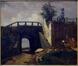 Le Haut pont et la route vers Saint-Job (Uccle)<br>Van Moer, Jean-Baptiste