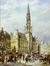 Le marché dominical sur la Grand-Place de Bruxelles en 1887<br>Dommershuizen, Cornelis