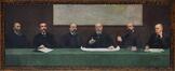 Le comité des installations maritimes, pendant une réunion en 1906<br>Madyol, Jacques