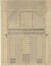 Élévation/coupe de la Chapelle de la Cour du Palais Ducal au Coudenberg - Côté tribune<br>Van Baurscheit , Jan Pieter I