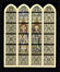 Projets de vitraux pour la façade principale de l'église Notre-Dame du Sablon<br>Coecke, Samuel