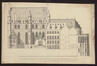 Palais des Ducs de Brabant au Coudenberg : vue de la façade avec la Magna Aula et la chapelle à partir de la cour intérieure<br>Anonyme / Anoniem,