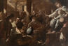 Jésus devant les Apôtres, ou Jésus devant les docteurs de la loi dans le temple<br>Jacopo di Robusti, dit le Tintoret