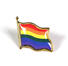 Pin's drapeau arc-en-ciel LGBTQIA+<br>
