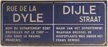 Plaque de la rue de la Dyle<br>
