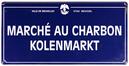 Plaque de la rue marché au Charbon