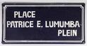 Straatnaambord van het Lumumbaplein<br>
