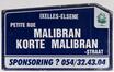 Straatnaambord van de Korte Malibranstraat<br>