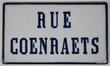 Straatnaambord van de Coenraetsstraat